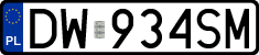 License plates of Poland, Regular car plates