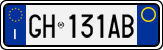 License plate of Italy, Cars (1994 year series)