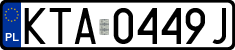 License plates of Poland, Regular car plates