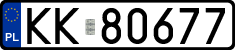 License plates of Poland, Regular car plates