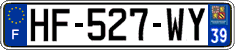 French license plate, SIV (ordinary)