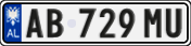 License plate of Albania, Cars (2011)