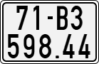 License plate of Vietnam, Motorcycles