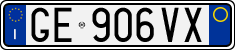License plate of Italy, Cars (1994 year series)