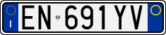 License plate of Italy, Cars (1994 year series)