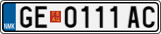 License plate of North Macedonia, Regular plates (2012)