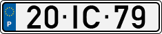 License plate of Portugal, Regular plates