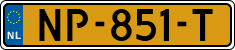 License plate of the Netherlands, Cars