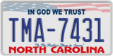 North Carolina, ABC-1234