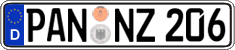German license plate, Regular plates