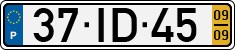 License plate of Portugal, Regular plates