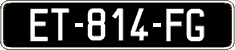 French license plate, SIV (oldtimers)
