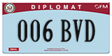Federal license plates, Diplomatic (United Nations)
