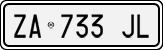 License plate of Italy, Cars (1994 year series)