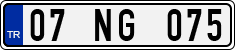 License plate of Turkey, Regular plates
