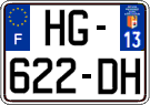 French license plate, SIV (ordinary)
