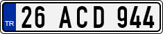 License plate of Turkey, Regular plates