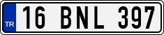 License plate of Turkey, Regular plates