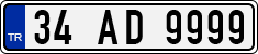 License plate of Turkey, Regular plates