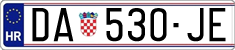 License plate of Croatia, Regular plates