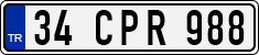 License plate of Turkey, Regular plates