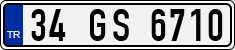 License plate of Turkey, Regular plates
