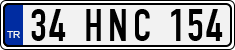 License plate of Turkey, Regular plates