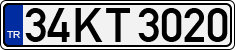 License plate of Turkey, Regular plates