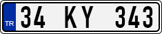 License plate of Turkey, Regular plates