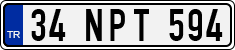 License plate of Turkey, Regular plates