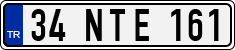 License plate of Turkey, Regular plates