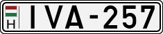 license plates of Hungary, Cars (1990)