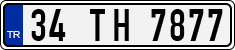 License plate of Turkey, Regular plates