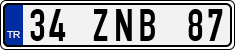 License plate of Turkey, Regular plates