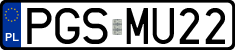 License plates of Poland, Regular car plates
