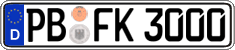 German license plate, Regular plates