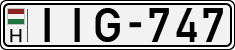 license plates of Hungary, Cars (1990)