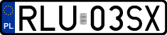 License plates of Poland, Regular car plates