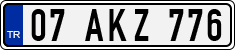 License plate of Turkey, Regular plates