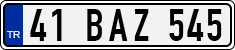 License plate of Turkey, Regular plates