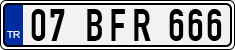 License plate of Turkey, Regular plates
