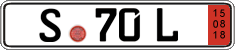 German license plate, Export transit plates
