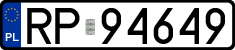 License plates of Poland, Regular car plates