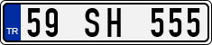 License plate of Turkey, Regular plates