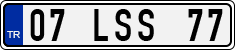 License plate of Turkey, Regular plates