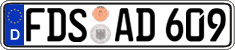 German license plate, Regular plates