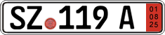 German license plate, Export transit plates