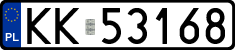 License plates of Poland, Regular car plates