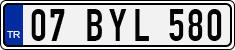 License plate of Turkey, Regular plates