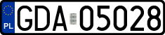 License plates of Poland, Regular car plates